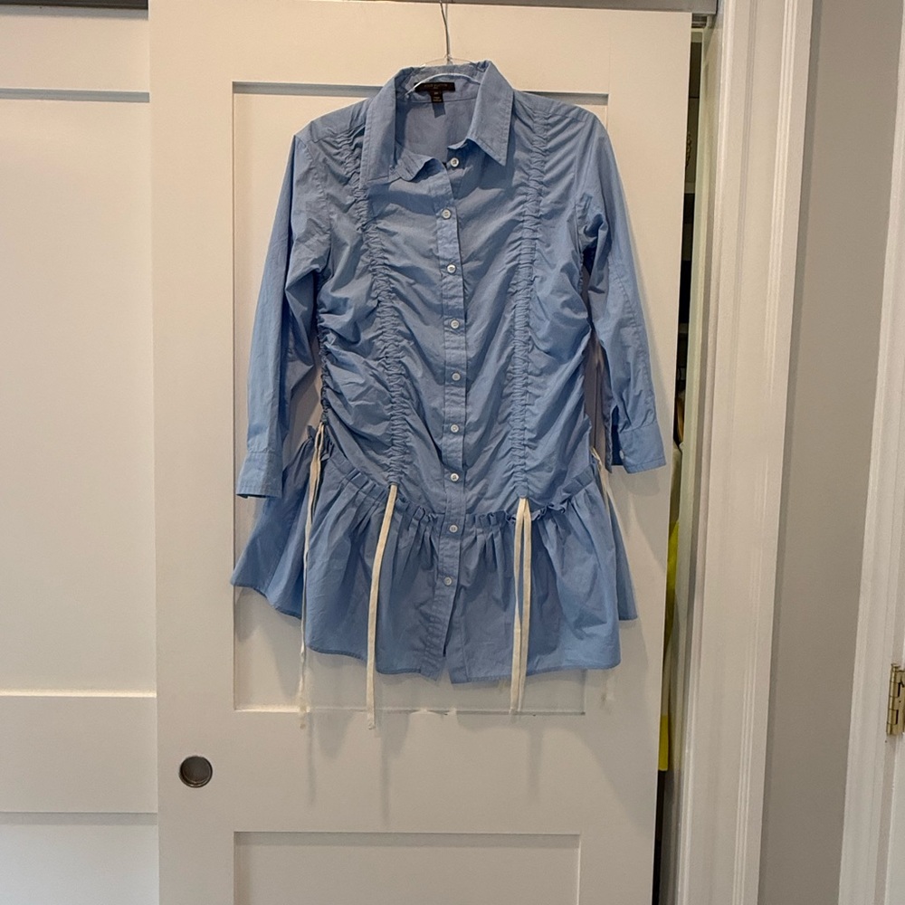 ***SOLD*** Louis Vuitton Blue Shirtdress- Spring 2007 Runway - Picture 2 of 8